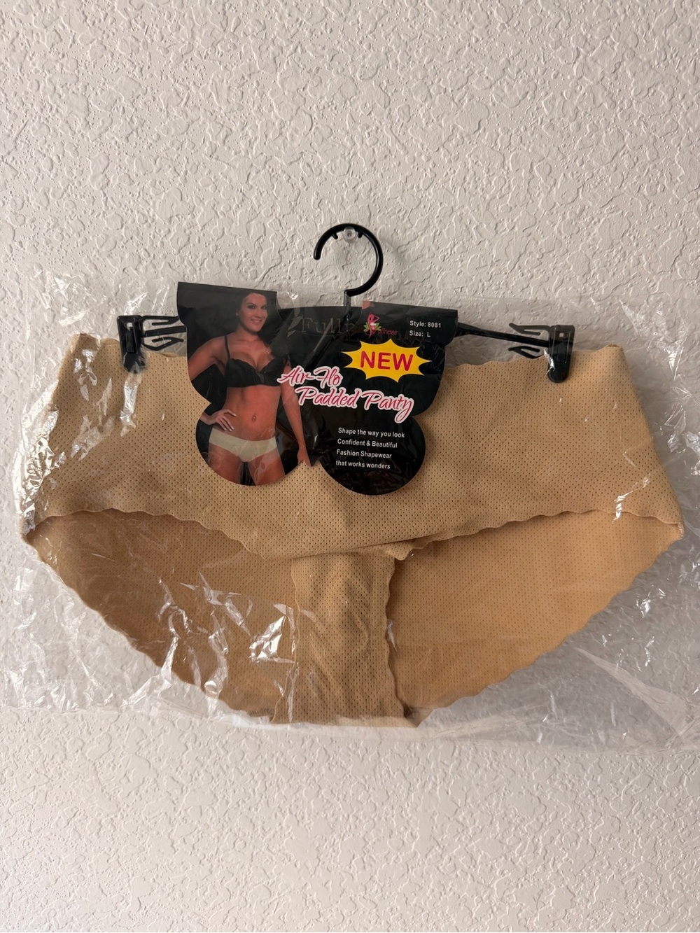 Fullness Air Flo Nude Padded Panties L | Seamless Shapewear Lift Underwear